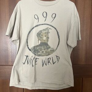 Beige Graphic Juice WRLD Tee - Short Sleeve